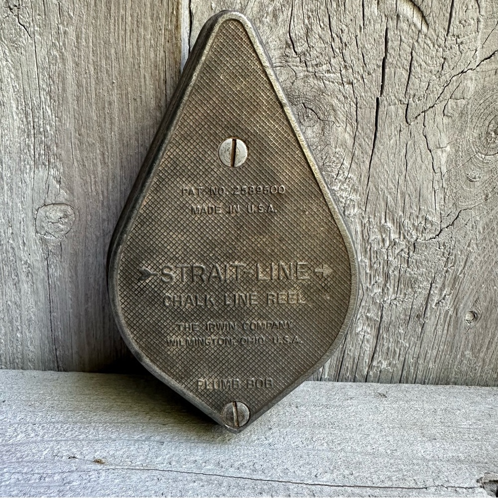 Vintage Strait Line Pumb Bon Chalk Line Tool, Carpentry, Woodworking